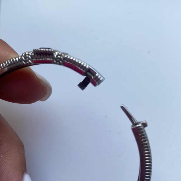 Judith Ripka bracelet amethyst stone and silver - Picture 3 of 5